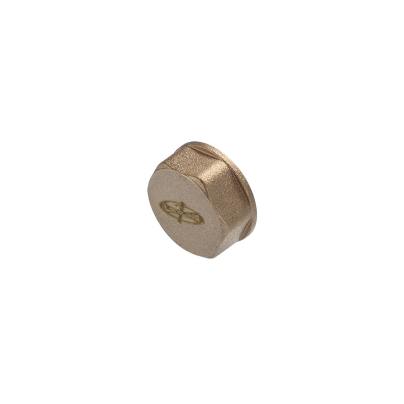 Заглушка посилена LexLine 1/2" РВ латунна УК1001-В