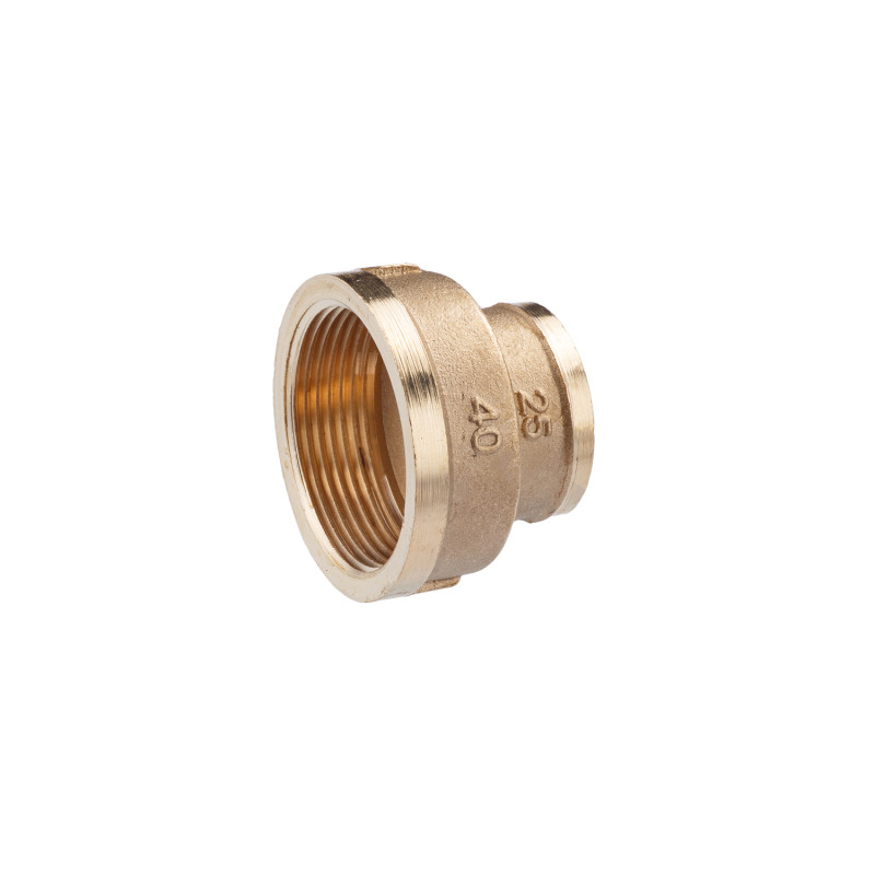 Муфта перехідна посилена LexLine 1 1/2"х1" ВВ латунна УК0309-В