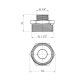 Ніпель перехідний посилений LexLine 1 1/2"х3/4" ЗЗ нікельований НК0521-Вн