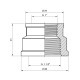 Муфта перехідна STA 1 1/4"х1" ВВ латунна