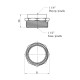 Футорка STA 1 1/4"х1 1/2" ВЗ латунна