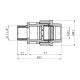 Муфта ПЕ SantehPlast 32x1 1/4" РЗ
