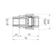 Муфта ПЕ SantehPlast 20х1/2" РВ