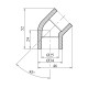 Коліно 45° PPR GrandiTherm 25 мм