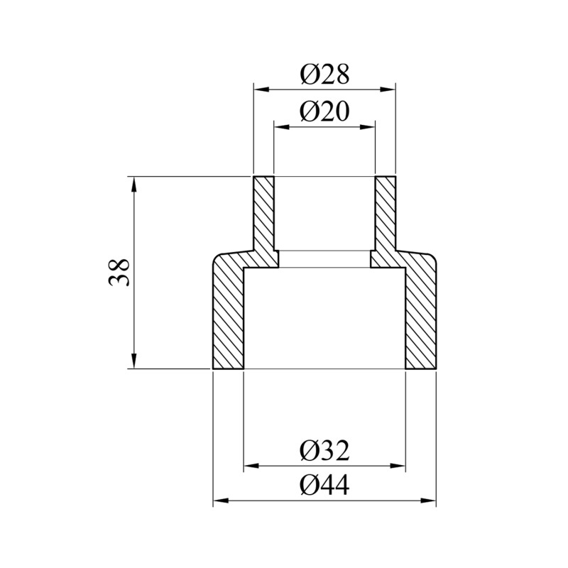 Муфта редукційна PPR GrandiTherm 32х20 мм