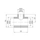 Трійник перехідний PPR GrandiTherm 32х20х32 мм