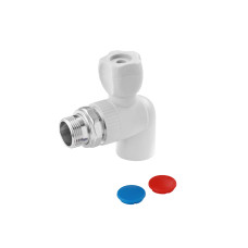 Кран радіаторний кутовий PPR GrandiTherm 25х3/4"