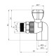 Кран радіаторний кутовий PPR GrandiTherm 25х3/4"