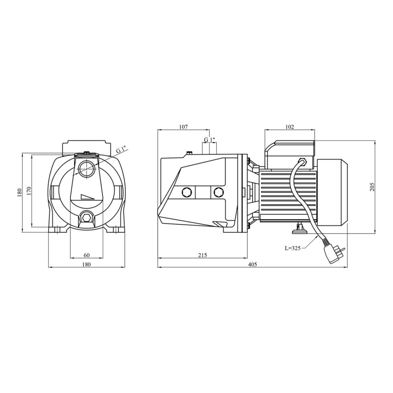 Насос поверхневий Forwater JSW 15M 1,5 кВт