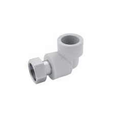 Коліно з накидною гайкою PPR Rozma 20х1/2"
