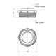 Футорка STA 1 1/4"х2" ВЗ латунна New
