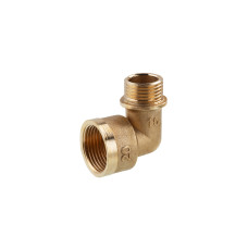 Кутник перехідний посилений LexLine 3/4"х1/2" ВЗ латунний УК0104-В