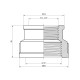 Муфта перехідна посилена LexLine 2"х1 1/2" ВВ латунна УК0323-В