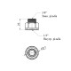 Перехід посилений LexLine 1/2"х3/8" ВЗ латунний УК0640-В