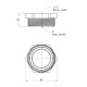 Футорка посилена LexLine 2"х1 1/2" ЗВ латунна УК0728-В
