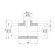 Трійник перехідний PPR GrandiTherm 40х20х40 мм