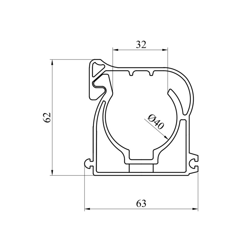 Кріплення для труб PPR GrandiTherm 40 мм
