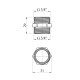 Ніпель STA 3/4'' ЗЗ латунний
