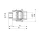 Муфта ПЕ SantehPlast 25х1/2" РВ