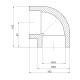 Коліно 90° PPR GrandiTherm 63 мм