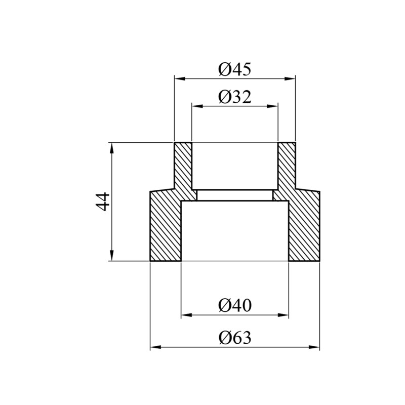 Муфта редукційна PPR GrandiTherm 40х32 мм