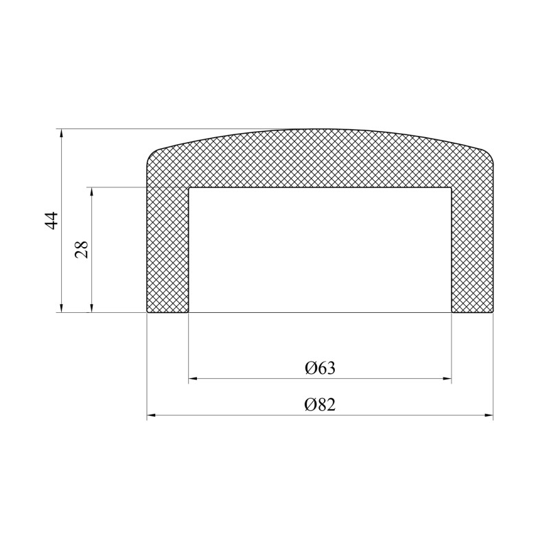 Заглушка PPR GrandiTherm 63 мм