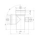 Хрестовина для внутрішньої каналізації Rozma 110х110х50/90°
