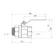 Кран-американка STA 1 1/2" ВЗ PN30 ручка, нікельований