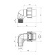 Коліно ПЕ SantehPlast 25х3/4" РЗ