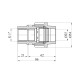 Муфта ПЕ SantehPlast 25х1" РВ