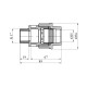 Муфта ПЕ SantehPlast 25x1" РЗ