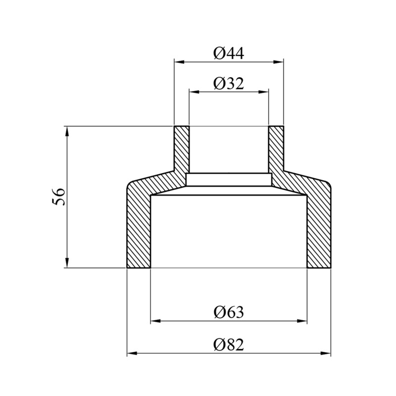 Муфта редукційна PPR GrandiTherm 63х32 мм