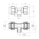 Трійник ПЕ SantehPlast 40х1 1/4"х40 РВ