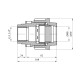Муфта ПЕ SantehPlast 40х1 1/4" РВ