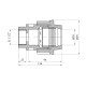Муфта ПЕ SantehPlast 50х1 1/2" РВ
