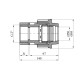 Муфта ПЕ SantehPlast 50х2" РВ