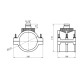 Сідлова врізка ПЕ SantehPlast 110х3/4"
