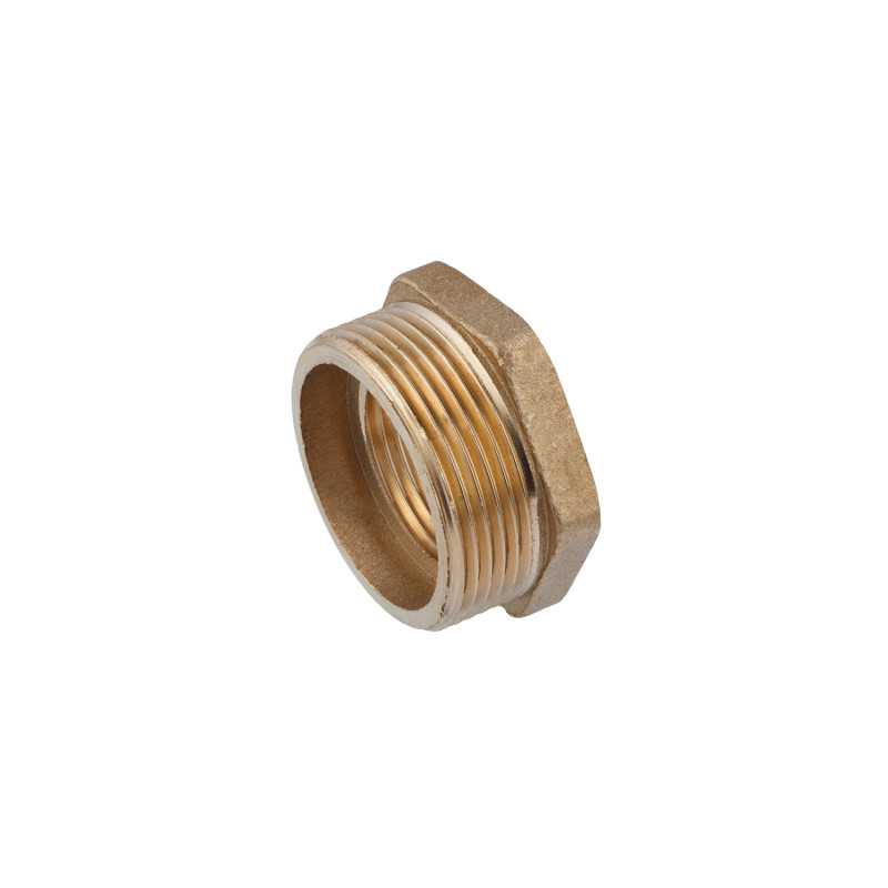 Футорка посилена LexLine 1 1/2"х1" ЗВ латунна УК0722-В