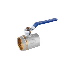 Кран кульовий Valves 1 1/4'' ВВ PN30 синя ручка
