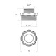 Ніпель перехідний STA 1 1/2"х1" ЗЗ латунний