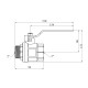 Кран кульовий Valves 2" ВЗ PN30 синя ручка