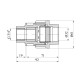 Муфта ПЕ SantehPlast 32х3/4" РВ