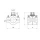 Сідлова врізка ПЕ SantehPlast 50х1/2"
