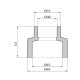Муфта редукційна PPR GrandiTherm 63х40 мм