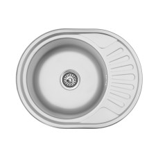 Кухонна мийка Kroner KRP Satin - 5745 (0.8 мм)