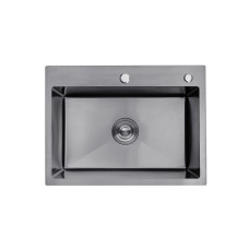 Кухонна мийка Kroner KRP Schwarze - 5843HM PVD (3.0/1.0 мм)