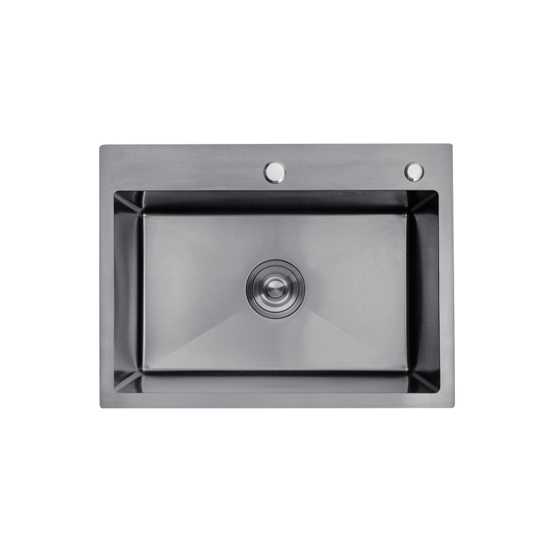Кухонна мийка Kroner KRP Schwarze - 5843HM PVD (3.0/1.0 мм)