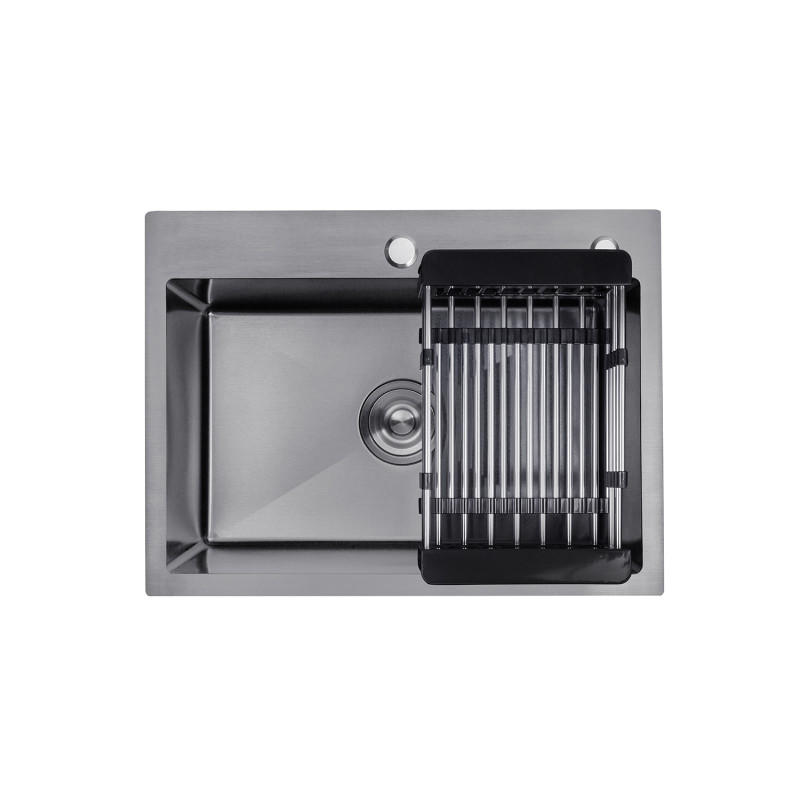 Кухонна мийка Kroner KRP Schwarze - 5843HM PVD (3.0/1.0 мм)