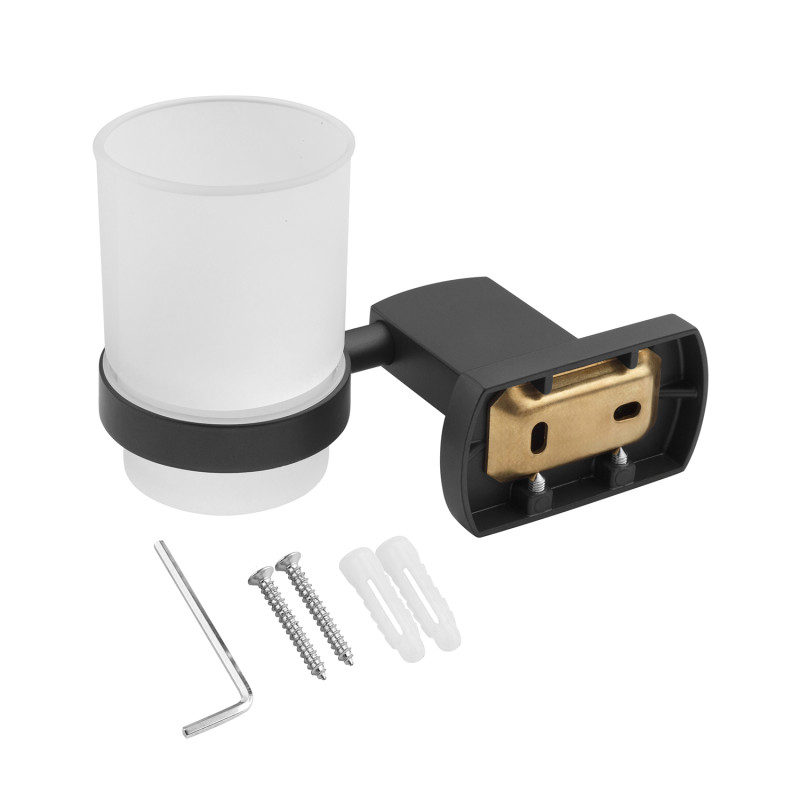 Склянка з тримачем для ванної кімнати Kroner KRP Graz - GRP95602