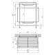 Полиця для ванної кімнати Kroner KRM Rizze - ACC330-2